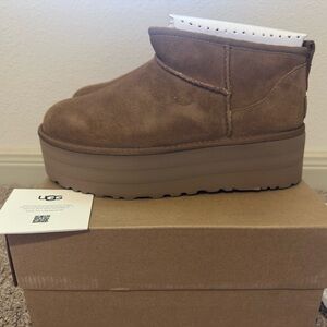 UGG Classic Ultra Mini Platform Chestnut